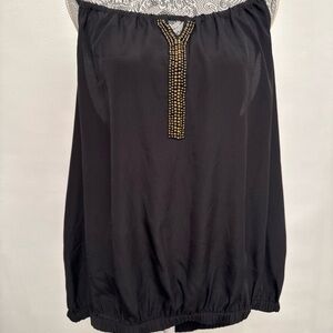 Elegant Black Women's Top with Embellished Detail torrid